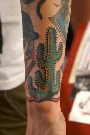Nice cactus arm tattoo