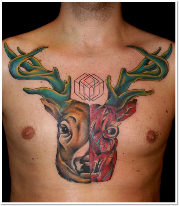 Nice deer tattoo design