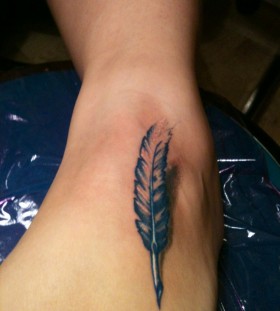 Nice feather pen tattoo