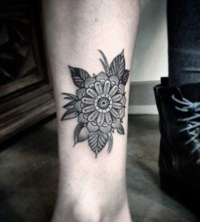 Nice flower tattoo by Flo Nuttall