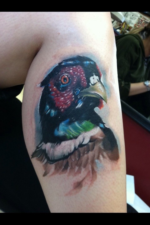 Nice pheasant leg tattoo