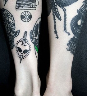 Nice tattoos by Dase Roman Sherbakov