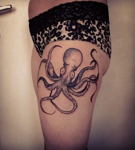 Octopus tattoo by Rebecca Vincent