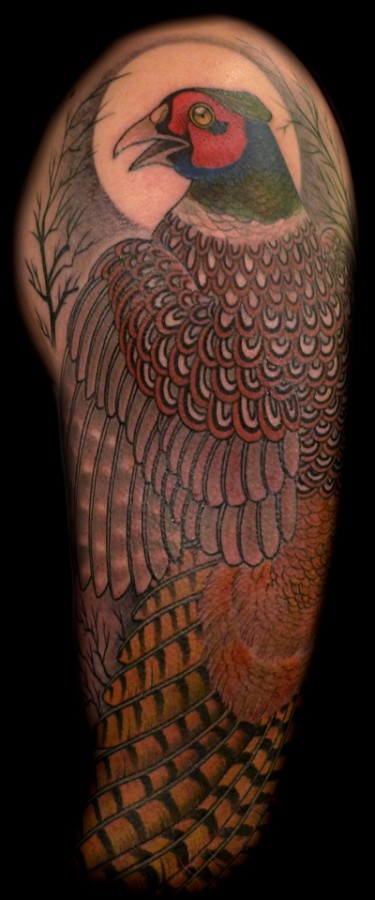 Ordinary pheasant tattoo