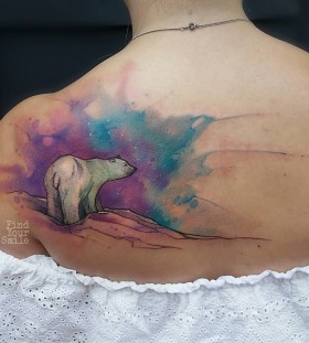 polar-bear-watercolor-tattoo