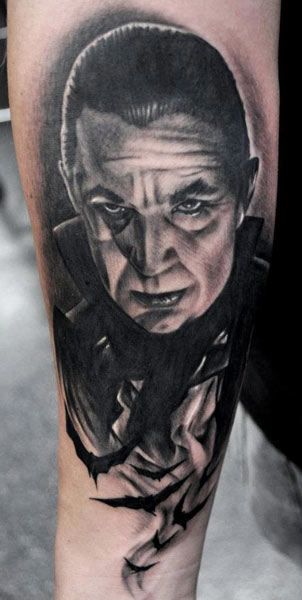 Portrait tattoo by Benjamin Laukis
