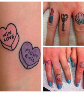 Pretty finger's tattoo by lauren winzer