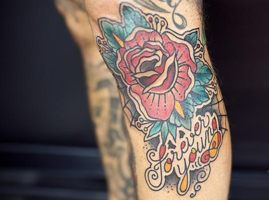 Pretty rose tattoo by Pepe Vicio