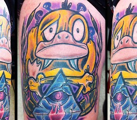 Psyduck Pokemon tattoo