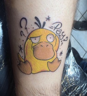 Psyduck awesome Pokemon tattoo