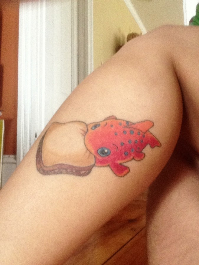Pudge the fish tattoo