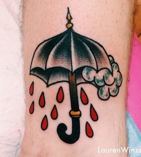 Raining day tattoo by lauren winzer