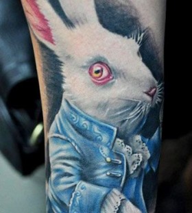 Realistic bunny tattoo by Benjamin Laukis