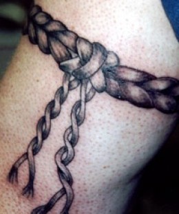 Rope tattoo on arm