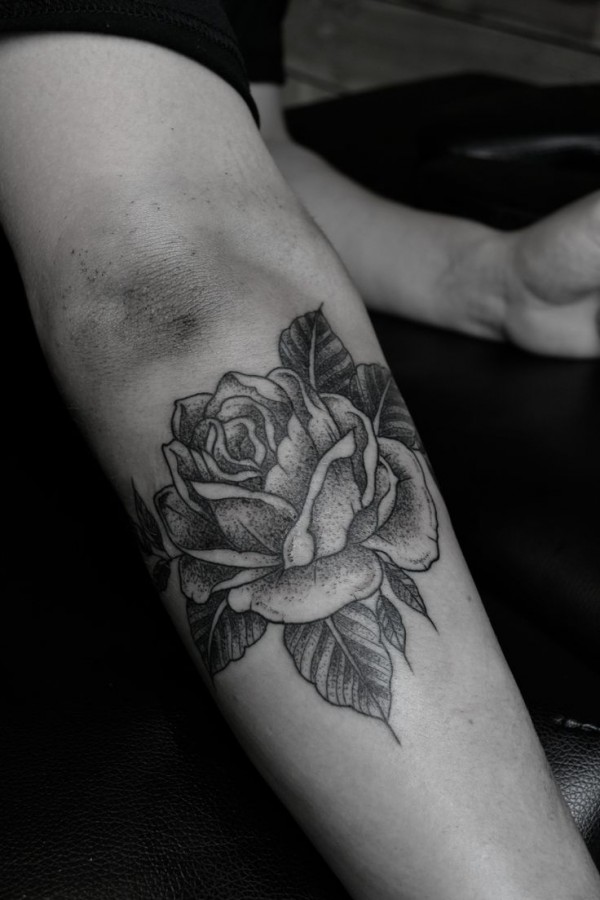 Rose tattoo by Thomas Cardiff
