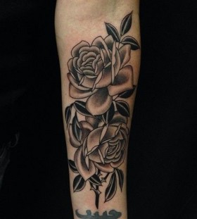 Roses tattoo on arm