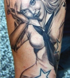 Sailor girl tattoo by Xavier Garcia Boix