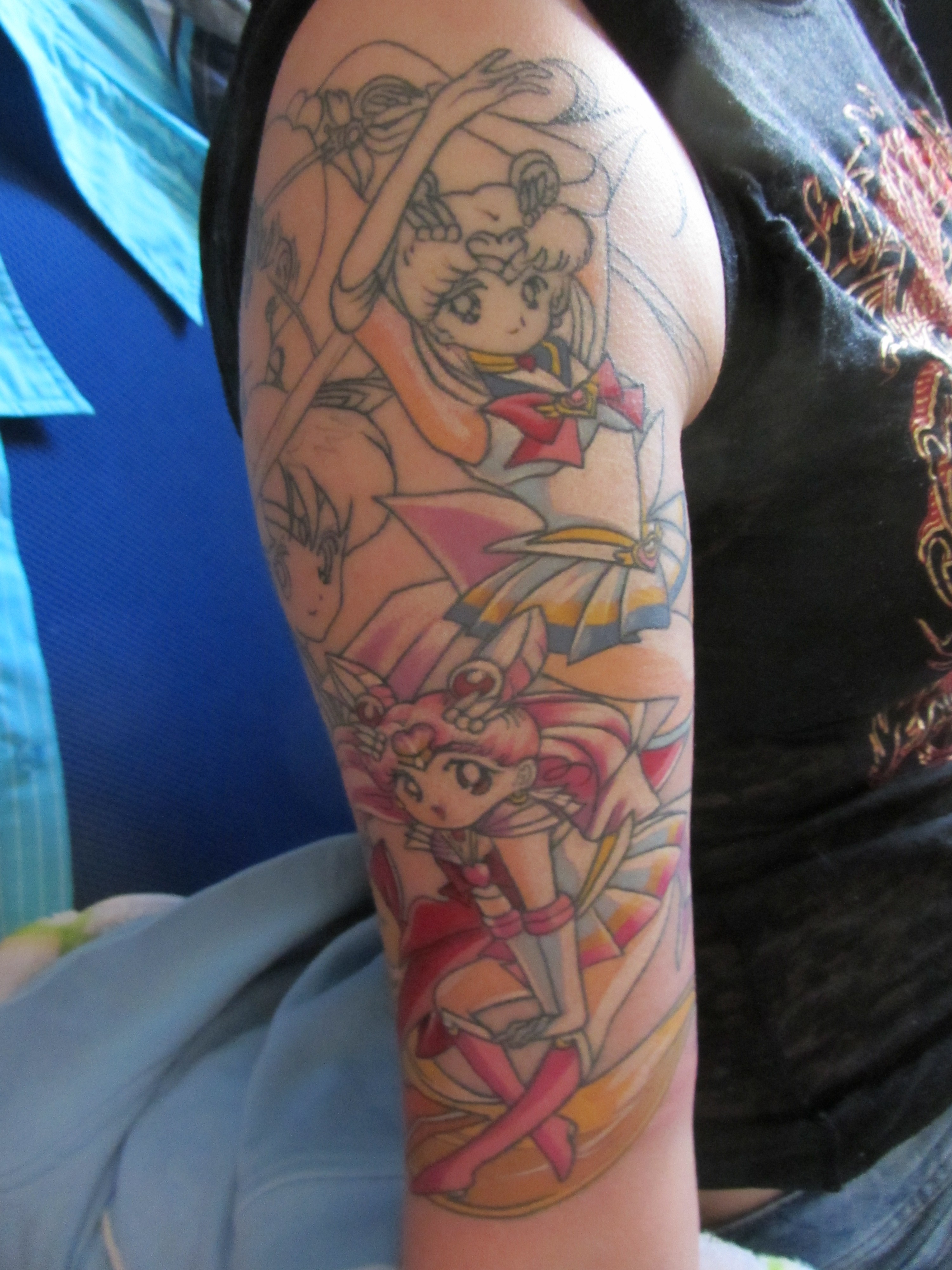 Sailor girl's moon anime tattoo - | TattooMagz â€º Tattoo Designs / Ink