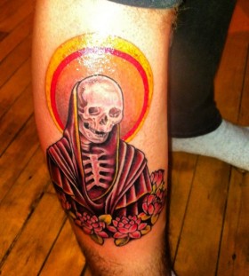 Santa Muerte Tattoo by Marshall Brown