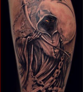 Scary Santa Muerte tattoo