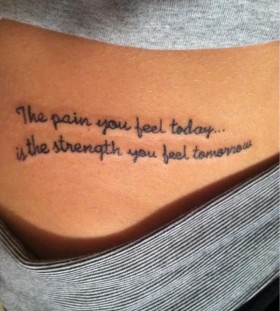 Simple quote family love tattoo