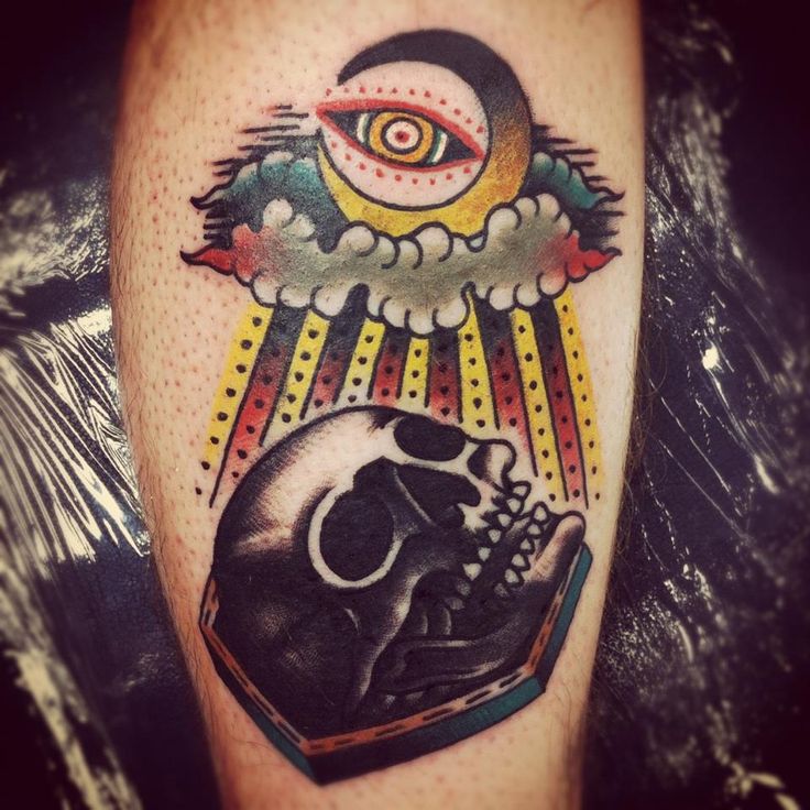 Skull tattoo by James McKenna