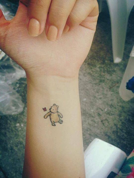 Small winnie the pooh tattoo