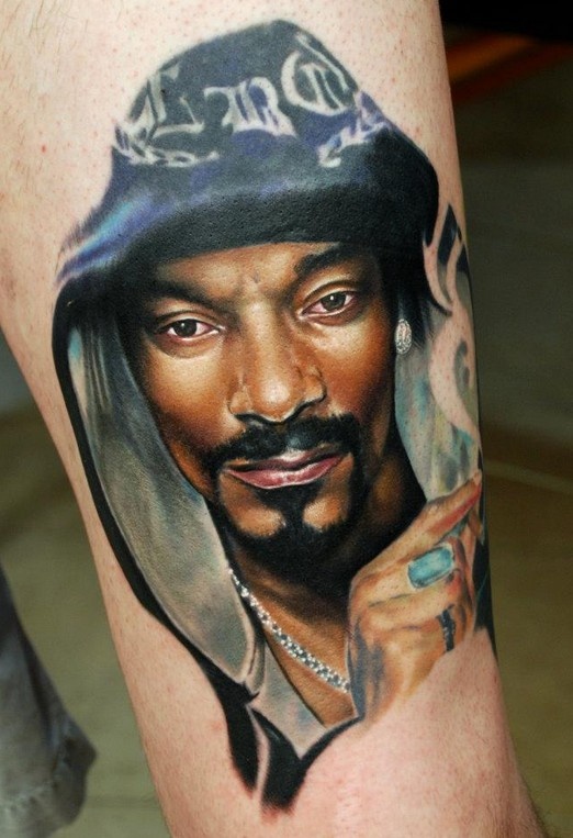 Snoop Dogg tattoo by Kyle Cotterman