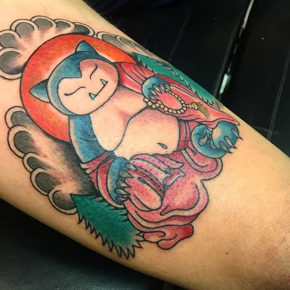 snorlax-buddha-pokemon-tattoo