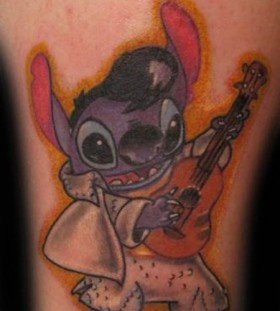 Stitch like Elvis tattoo
