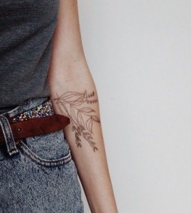 Stunning black arm tattoo
