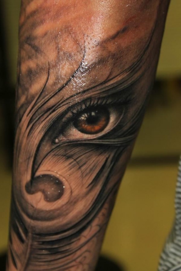Stunning eye tattoo by Riccardo Cassese