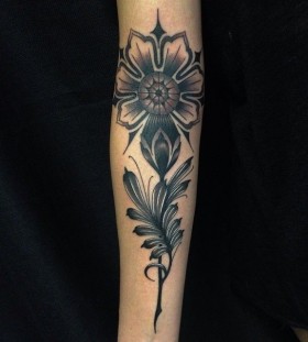 Stunning flower tattoo design