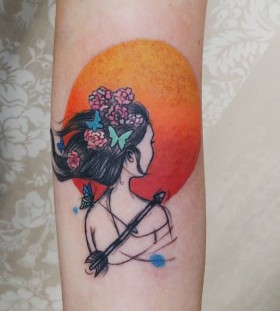 sunset-butterfly-tattoo-by-martaszumigaj