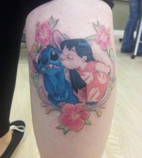 Sweet Lilo and Stitch tattoo