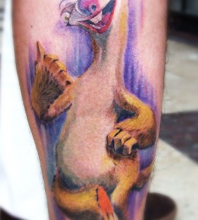 Sweet Sid leg tattoo