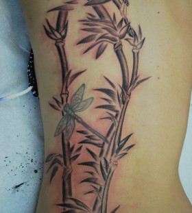 Sweet bamboo back tattoo