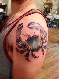 Sweet crab arm tattoo