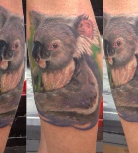 Sweet koala bear tattoo