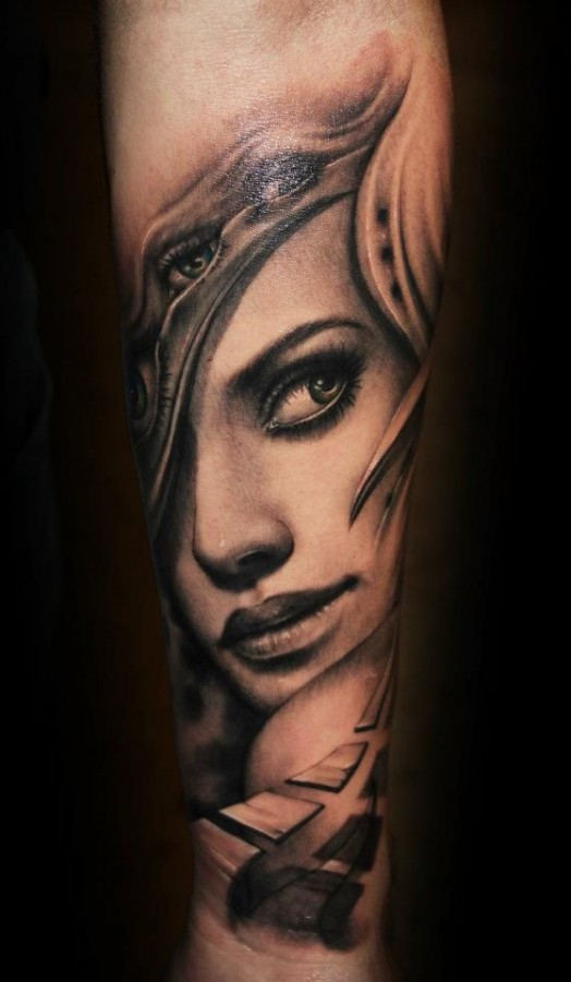 Sweet lady tattoo by Riccardo Cassese