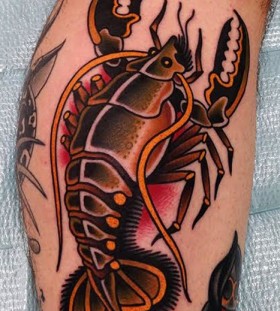 Sweet lobster tattoo