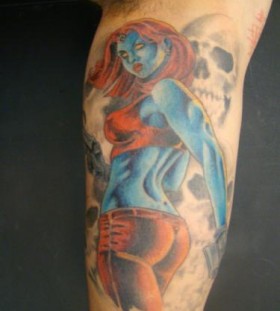 Sweet mystique arm tattoo