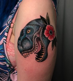 t-rex-tattoo-by-chrisstockings