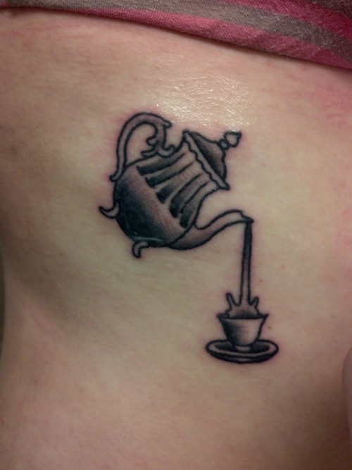 Teapot and teacup tattoo