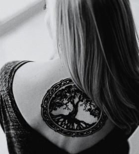 Tree of life frame tattoo