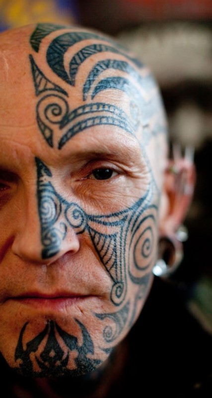 Tribal face tattoo 3