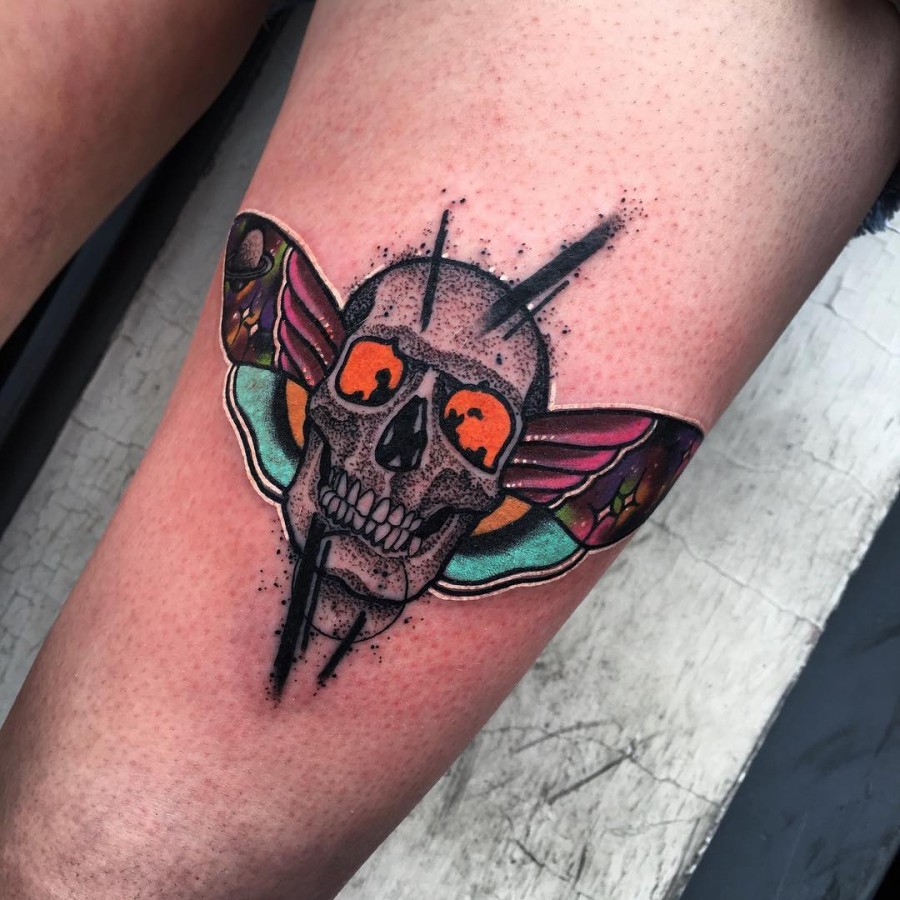 trippy-skull-and-butterfly-tattoo-by-littleandytattoo