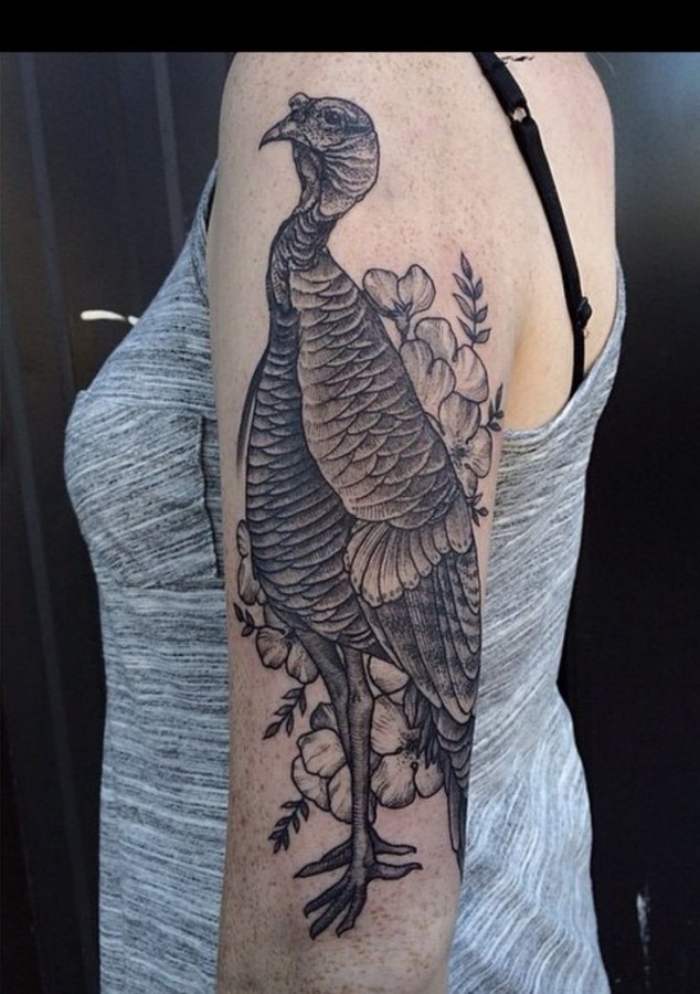 Turkey tattoo by Rachel Hauer