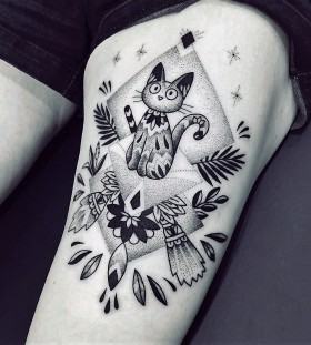 violette-bleunoir-cat-blackwork-tattoo