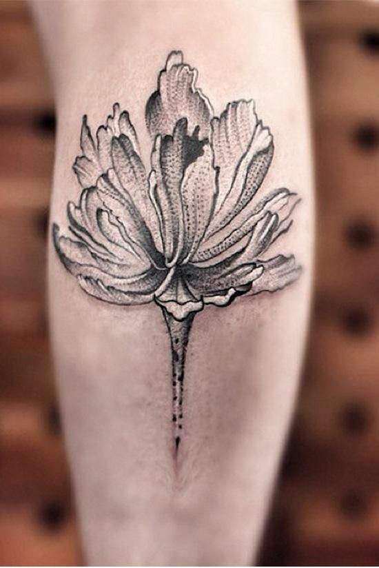Winter blossom tattoo by Chen Jie